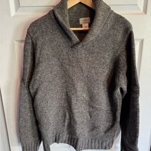 L.L. Bean Men's Charcoal Turtleneck Sweater